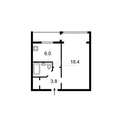 продаж квартири 1кім 34м 6пов центр вул. Антоновича 97 - фото 1