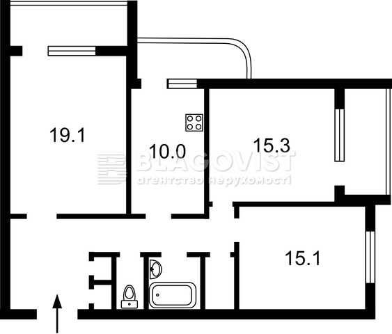 Дарниця продаж 3к квартири - фото 1