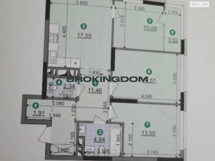 Продаж 3к квартири, вул. Віктора Некрасова 6, ЖК "Діброва парк" - фото 1