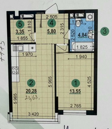 ВЛАСНИК! Продам квартиру в ЖК Варшавський 3, буд. 10.2 (47,82 м.). - фото 1