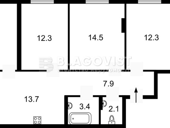 ЖК “Forward” продаж 3-кімнатної квартири Ростиславська, 5а Киев