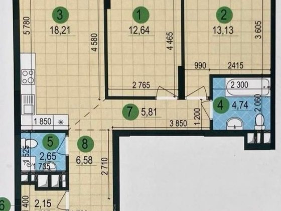 Продаж 2 кім. ЖК Варшавський 3, буд 10.1 Київ