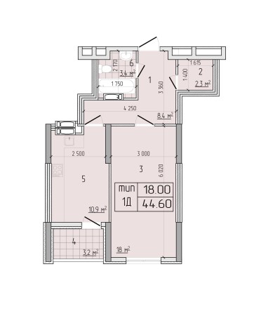 1-кімнатна Квартира Святошинський Р-н ЖК Південний Квартал Стешенків 9 - фото 1