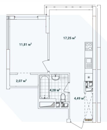Ексклюзив .Варшавський 3 . Буд 10.8 , планування 1С6 - фото 1