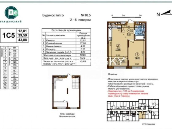 Продаж однокімнатної квартири | ЖК Варшавський - 3 Київ