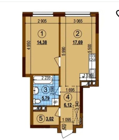 Власник.47 м2 ЖК"Варшавський 3" - фото 1