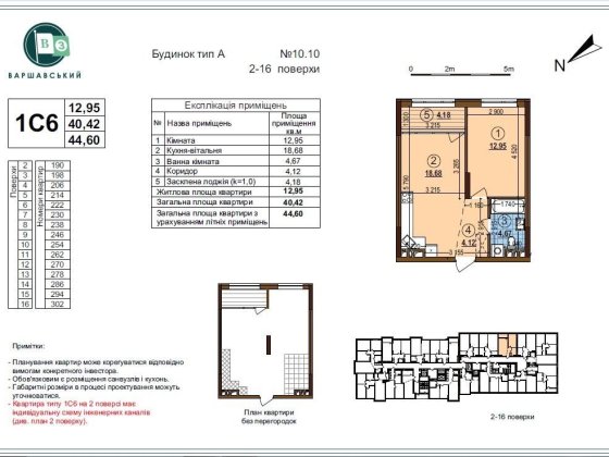 Продам 1-кімнатну квартиру в ЖК Варшавський 3 Київ