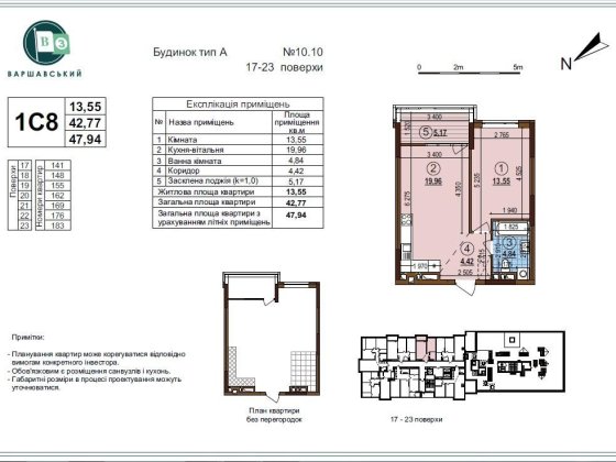 Продам 1-кімнатну квартиру в ЖК Варшавський 3 Київ