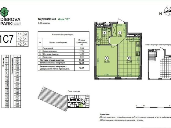 1к квартира ЖК Діброва парк / Диброва парк Сирець Киев