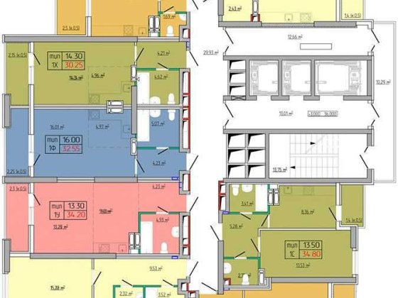 Велика однокімнатна квартира 43,8м2 Сімї Стешенків 9 Південний Квартал Київ