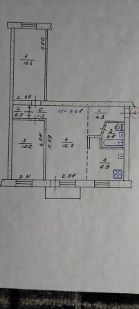 Обмін 3-х кімнатної квартири на 2-о кімнатної з доплатою - фото 1