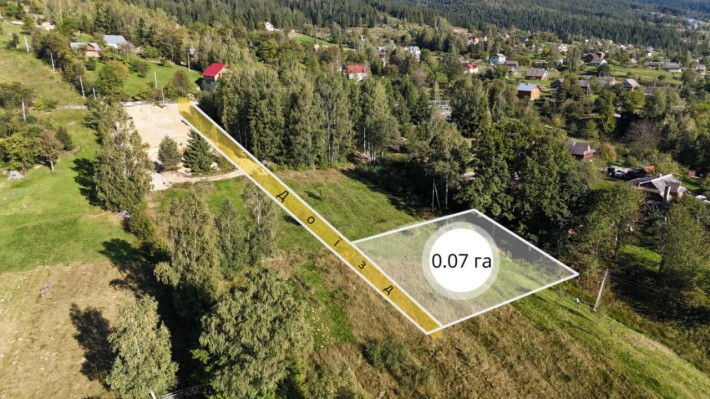 Земельна ділянка в Микуличині 0.07 га - фото 1