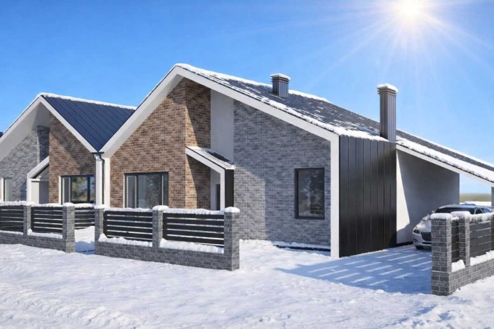 Дуплекс з газом за 58 000$. Площа 100м². Можлива розстрочка до 2 років - фото 1