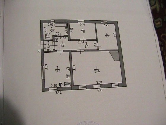 продам будинок ( без ремонту) Ізюм