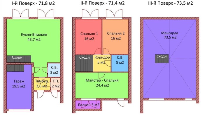 Продам таунхаус 145м2, престижна Дехтярка. VRV ID: 42580 - фото 1