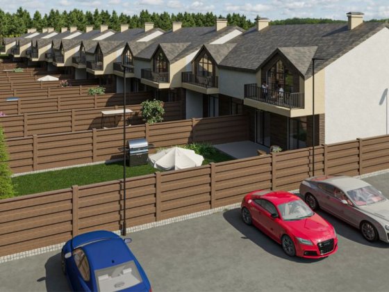 Таунхаус (дуплекс) 142 м2 с выходом в сосновый лес. Новоселовка Новоселівка