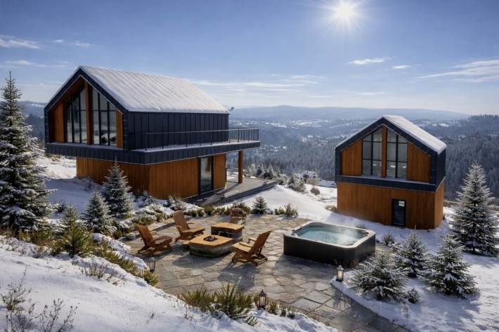 Продаж двох котеджів у Карпатах, Яблуниця, поруч Буковель - фото 1