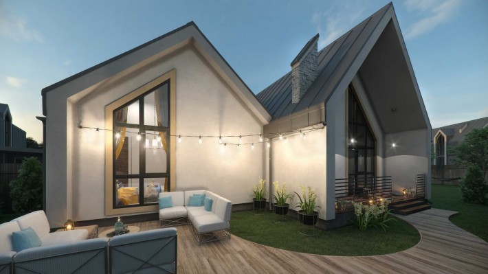 Стильний одноповерховий котедж біля Києва! - фото 1