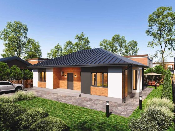 Одноповерховий котедж “Modern” 110 м2 будинок біля озера. Білогородка Білогородка