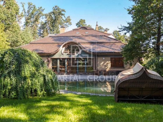 Розкішна резиденція 1087 м² з озером та повною автономією, 45 соток Ворзель