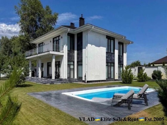 Козин. КМ Montana Village. Сучасний будинок з басейном. Вихід на воду! Козин