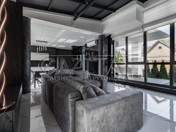 Гатне будинок 215 м2  у стилі Hi-Tech, 4 кімнатний Гатное