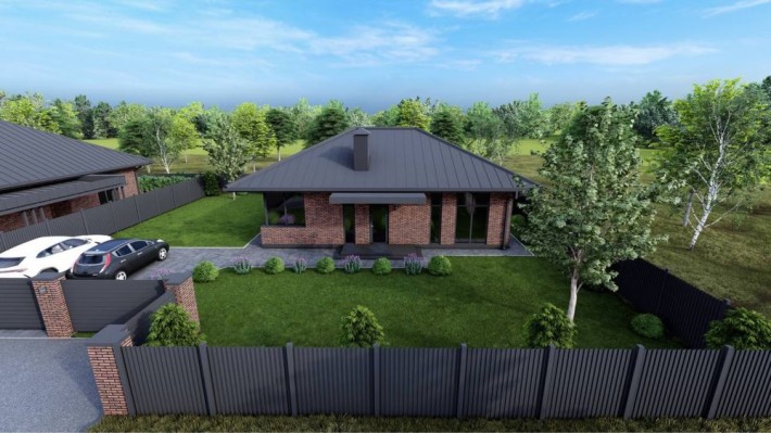 Одноповерховий приватний будинок з терасою Ворзель Ділянка 6 соток Газ - фото 1