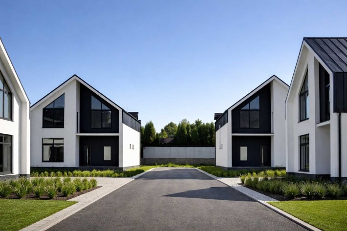 Сучасний будинок у стилі барнхаус біля Києва - фото 1