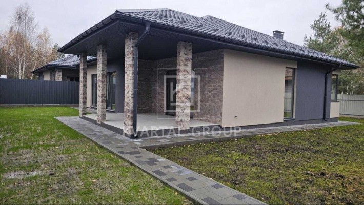 Одноповерховий, новий будинок, 128 м2! Під чистове оздоблення! Ворзель - фото 1