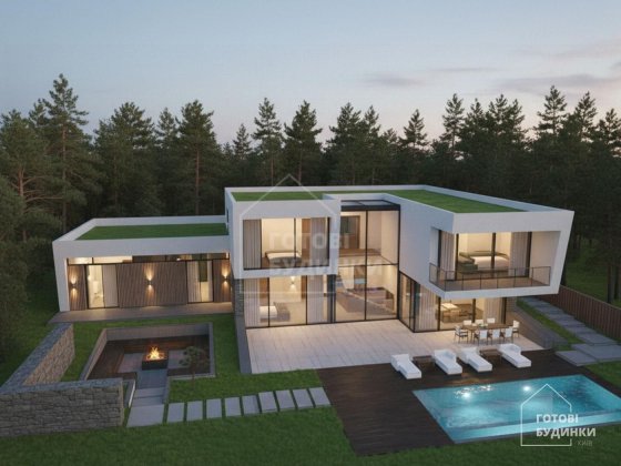 Будинок з укриттям серед лісу в Км Нова Ходосівка. ЗАБУДОВНИК Ходосовка