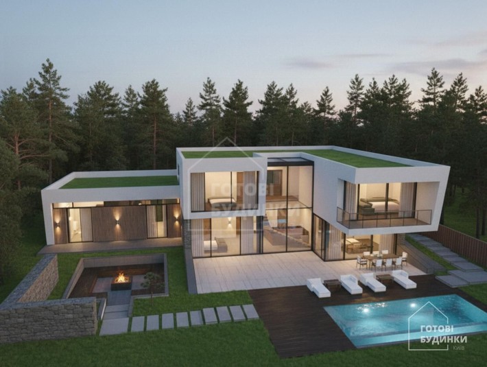 Будинок з укриттям серед лісу в Км Нова Ходосівка. ЗАБУДОВНИК - фото 1