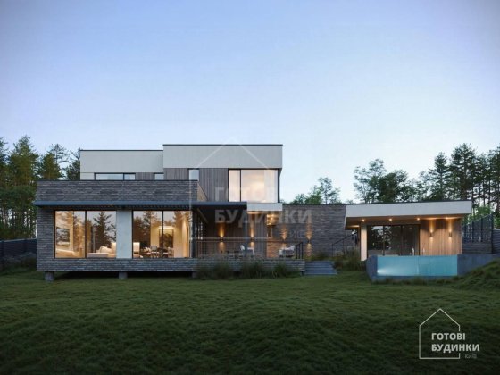 Сучасний комфортний будинок у стилі Hi-Tech Ходосівка