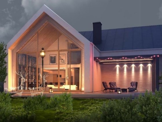 Осокорки дачі  Шлюз гнідин котедж з панорамною стіною Вишенки