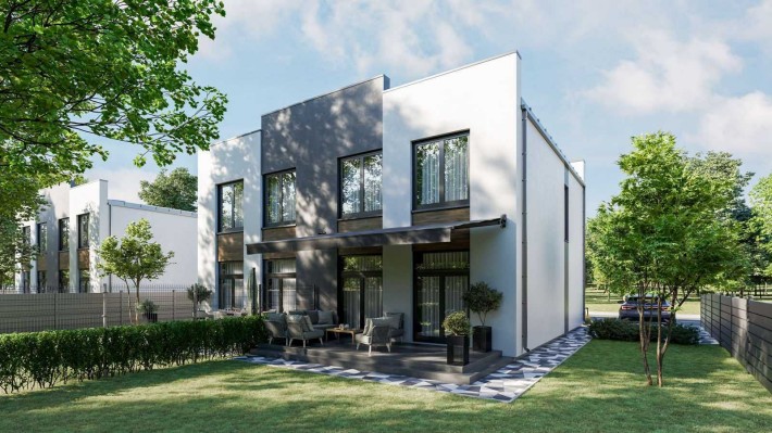 Продам будинок_дуплекс, кератерм, + газ, Білогородка. Телефонуйте. - фото 1