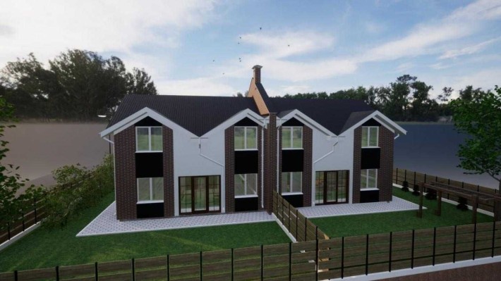 Дуплекс на етапі будівництва! 125 кв.м. 3 сотки землі! Білогородка - фото 1