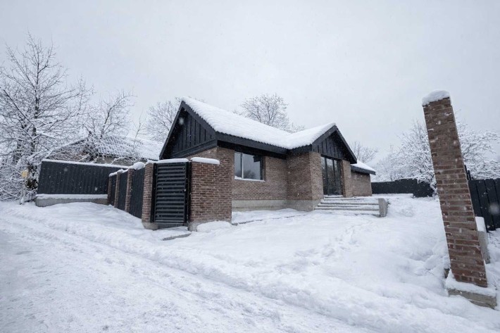 Одноповерховий будинок Сучасний дизайн будівництва 110м2 - фото 1