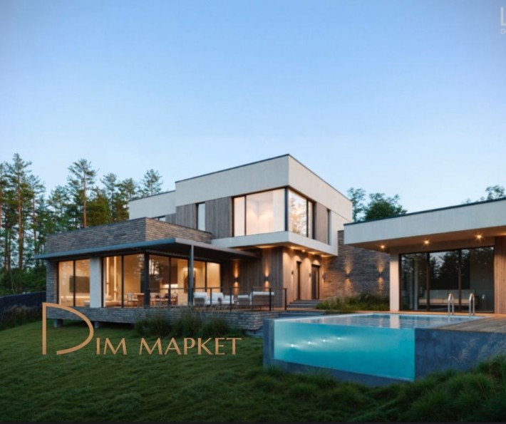 ‼️Сучасний котедж з басейном, спа-зоною, гаражем на 2 авто. Ліс. Газ. - фото 1