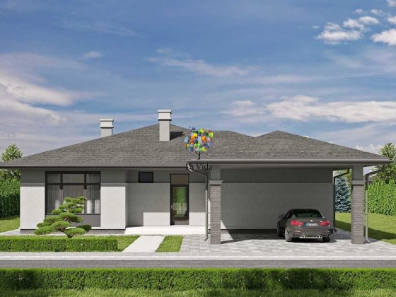 Будинок в КМ Золоче, Проект Моніка Вишеньки