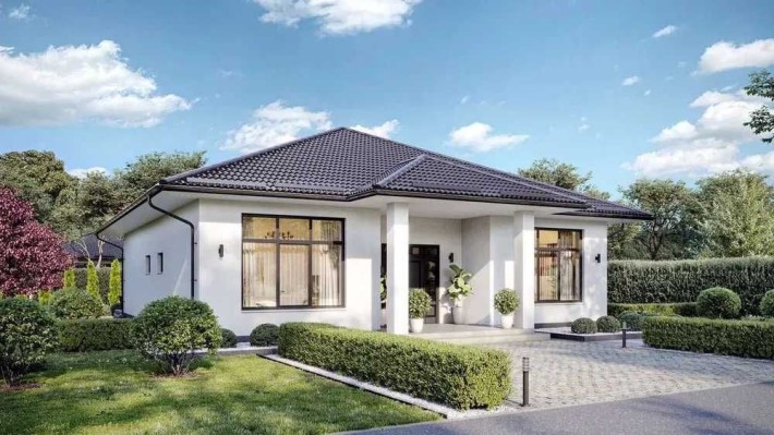 Одноповерховий котедж під Києвом з ділянкою 8 соток - фото 1