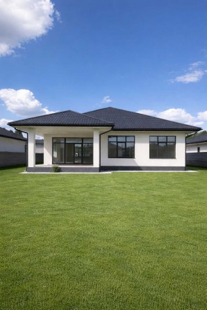 Сучасний будинок з ремонтом та великою ділянкою під Києвом - фото 1