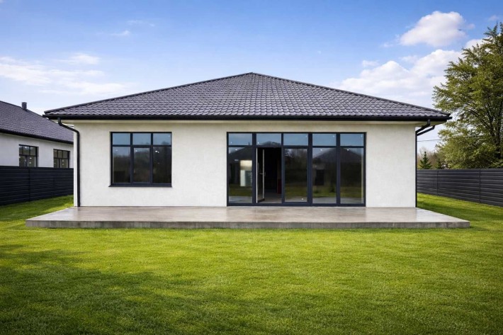 Сучасний будинок під Києвом у Вишеньках — 135 м² + мансарда - фото 1