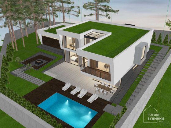 Преміальний будинок з укриттям у лісі — КМ Нова Ходосівка Ходосівка