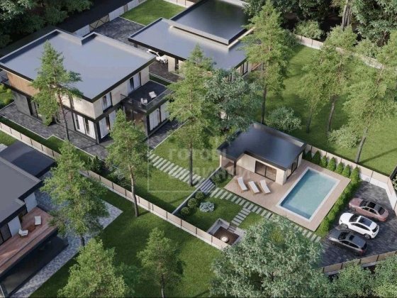 Будинок 360 м2 у містечку в лісі басейн гараж цоколь сауна с Ходосівка Ходосівка