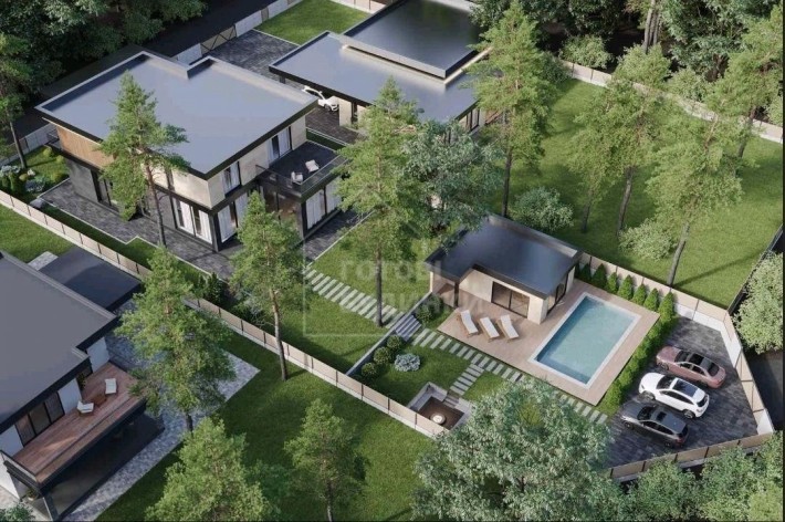 Будинок 360 м2 у містечку в лісі басейн гараж цоколь сауна с Ходосівка - фото 1