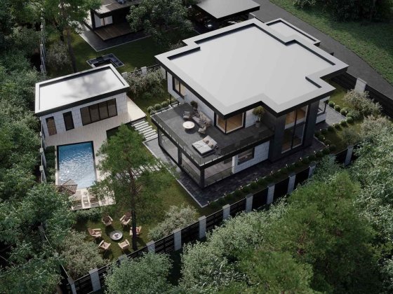 Будинок в КМ 2 світло 330 м2 сосни гараж цоколь басейн сауна Ходосівка Ходосівка