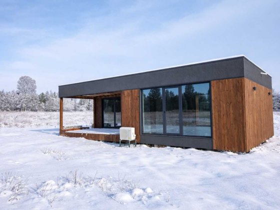 Будинок біля лісу з панорамними вікнами | закрита територія | тиша Немішаєве