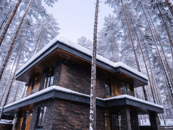 Сучасний будинок 220 м² у сосновому лісі, КМ Шевруд Гнатівка