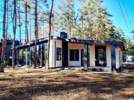 Котедж посеред лісу на території охороняємого ЖК Desna Residence Зазим'я