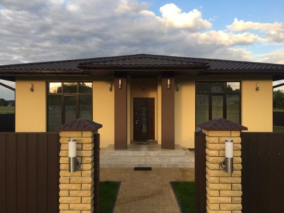 Дом/Котедж з панорамними вікнами і великою терасою Лебедёвка Лебедівка