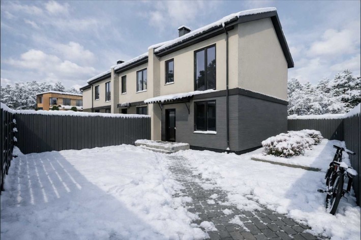 Таунхауси в Бучі | 110 м² + мансарда | центральні комунікації - фото 1